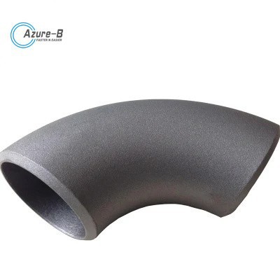 22 ASME Carbon Steel Pipe Fitting 90 Degree Lr Black Elbow A234wpb DN400 Sch40 (2)